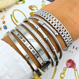 Emilia Crystal Bracelet – Silver