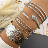 Gabrielle Bangle Bracelet – Silver