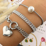 Elise Pearl Bracelet – Silver