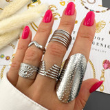 Leonie Statement Ring – Silver