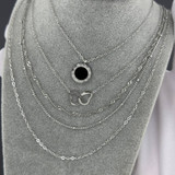 Sabrina Layered Necklace – Silver