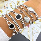 Piper Crystal Bracelet – Silver