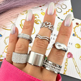 Celine Crystal Ring – Silver