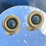 Mirella Flower Stud Earrings – Gold