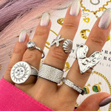 Greta Heart Ring – Silver