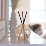 Everlasting Candle Co Neva Signature Set - Pampas Vase & Black Candle Sticks