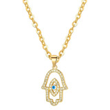 Kaia Evil Eye Necklace – Gold