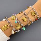 Brielle Flower Bracelet – Gold