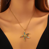 Aria Flower Necklace – Gold
