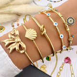 Isla Evil Eye Bracelet – Gold