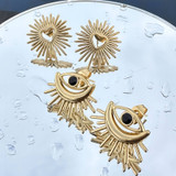 Lucette Evil Eye Earrings – Gold