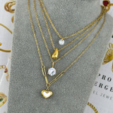Sienna Heart Necklace – Gold