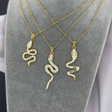 Cassia Snake Necklace – Gold