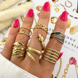 Calla Snake Ring – Gold