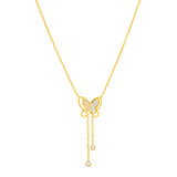Ayla Butterfly Necklace – Gold