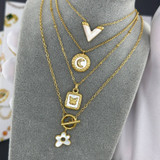 Maeve V Necklace – Gold