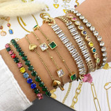 Delia Crystal Bracelet – Gold