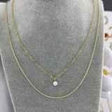 Amara Crystal Necklace – Gold