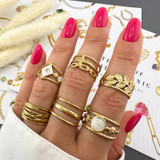 Faye Leaf Ring – Gold