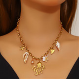 Violet Squid Necklace – Gold