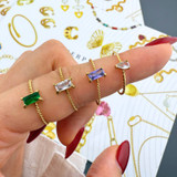 Uma Crystal Ring – Gold