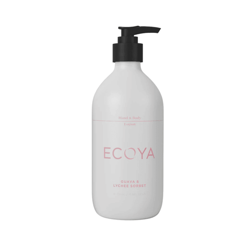 Hand & Body Lotion - Ecoya - ECOYA Hand & Body Lotion Guava & Lychee 450mL - The Gift Company
