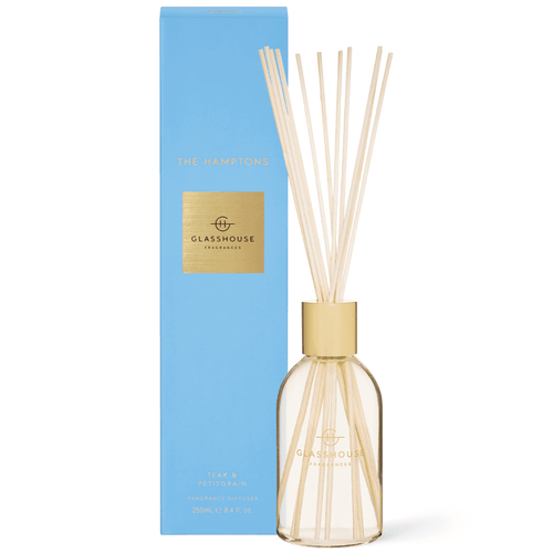 Diffuser - Glasshouse - Glasshouse Fragrances Diffuser - The Hamptons 250mL - The Gift Company Diffuser - Glasshouse - Glasshouse Fragrances Diffuser - The Hamptons 250mL - The Gift Company