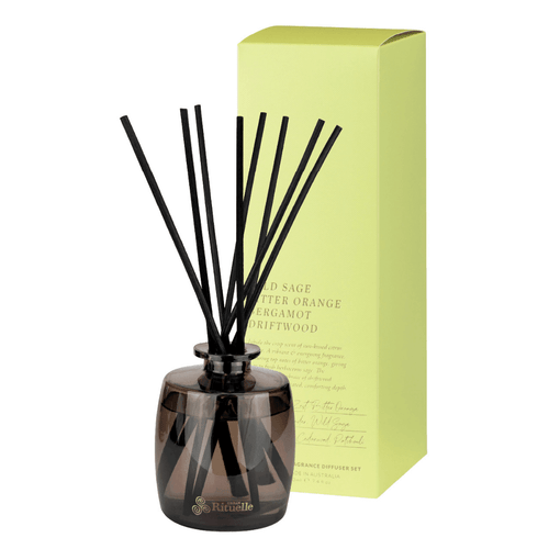 Diffuser - Urban Rituelle - Urban Rituelle Diffuser - Wild Sage, Bitter Orange, Bergamot, Driftwood 220mL - The Gift Company Diffuser - Urban Rituelle - Urban Rituelle Diffuser - Wild Sage, Bitter Orange, Bergamot, Driftwood 220mL - The Gift Company