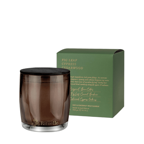 Urban Rituelle Fig Leaf, Cypress, Cedarwood, Moss Candle 400g