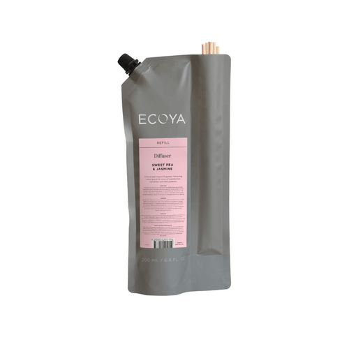 Diffuser - Ecoya - ECOYA Diffuser Refill - Sweet Pea & Jasmine 200mL - The Gift Company Diffuser - Ecoya - ECOYA Diffuser Refill - Sweet Pea & Jasmine 200mL - The Gift Company
