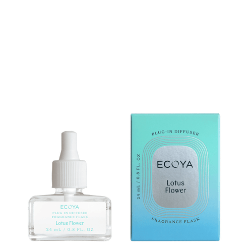 Plug-In Diffuser Flask - Ecoya - ECOYA Plug-In Diffuser Fragrance Flask - Lotus Flower - The Gift Company Plug-In Diffuser Flask - Ecoya - ECOYA Plug-In Diffuser Fragrance Flask - Lotus Flower - The Gift Company