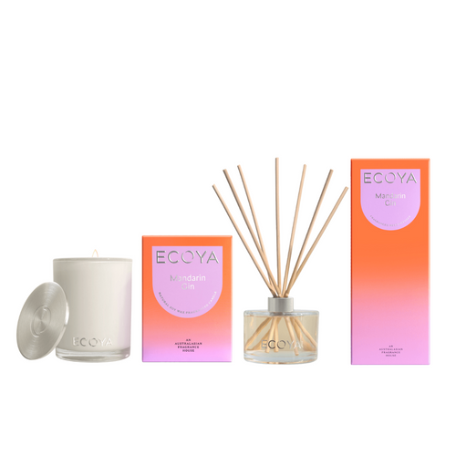 Candle & Diffuser Set - Ecoya - ECOYA Mandarin Gin Candle & Diffuser Bundle (valued $100) - The Gift Company