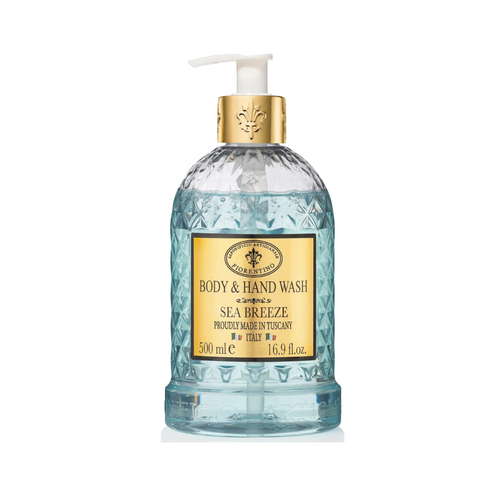 Hand & Body Wash - Saponificio Artigianale Fiorentino - Saponificio Artigianale Fiorentino Body & Hand Wash Sea Breeze 500ml - The Gift Company