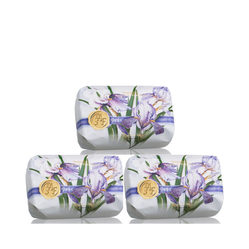 Bath Soap Bar - Saponificio Artigianale Fiorentino - Saponificio Artigianale Fiorentino Iris Bar Soap Set of 3 x 200g - The Gift Company