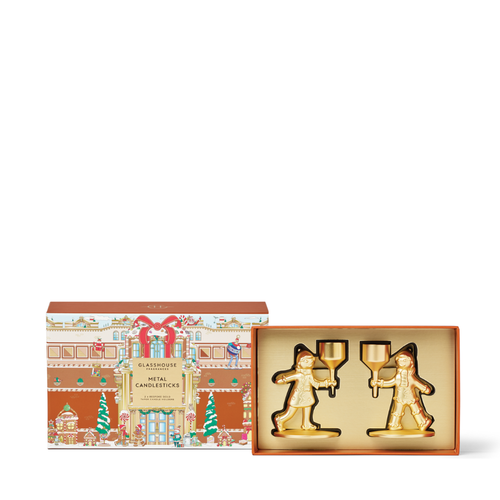 Glasshouse Fragrances Metal Candlestick Holders