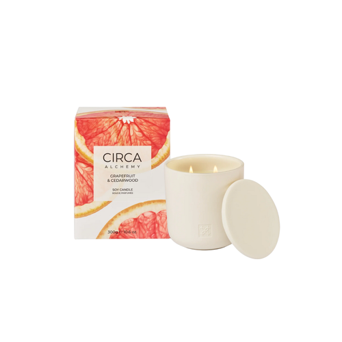 CIRCA Grapefruit & Cedarwood  Soy Candle 300g
