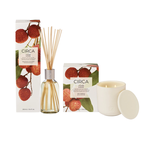 CIRCA Lychee & Rose  Candle & Diffuser Bundle