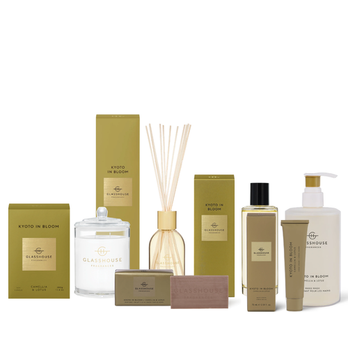 Glasshouse Fragrances Kyoto in Bloom Total Home + Hands Set Bundle