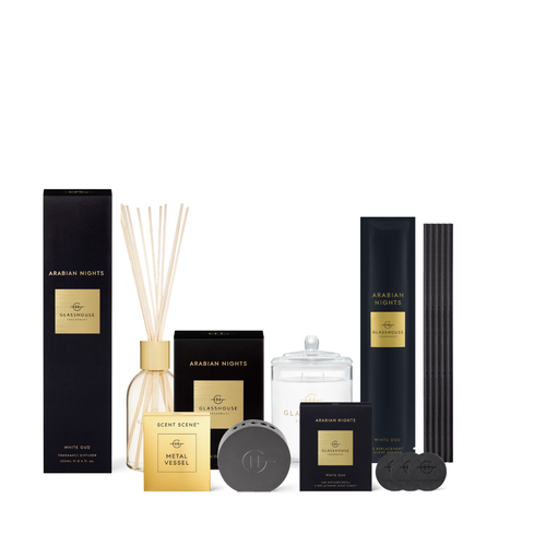 Glasshouse Fragrances Arabian Nights  Mood Set (Home + Liquidless)