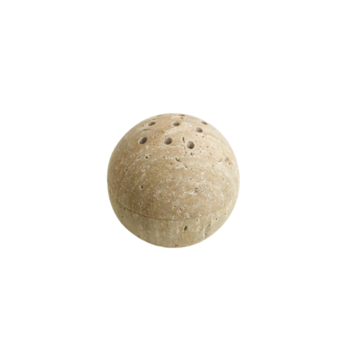 Natural Yellow Cave Stone Incense Burner European Style Marble Oil Burner