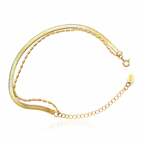 Hazel Chain Anklet – Gold