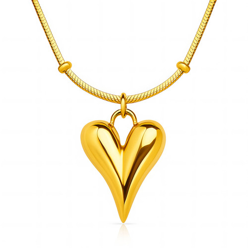 Nessa Heart Necklace – Gold