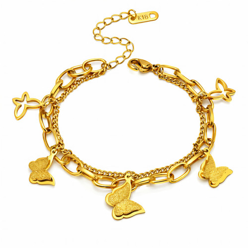 Pilar Butterfly Bracelet – Gold