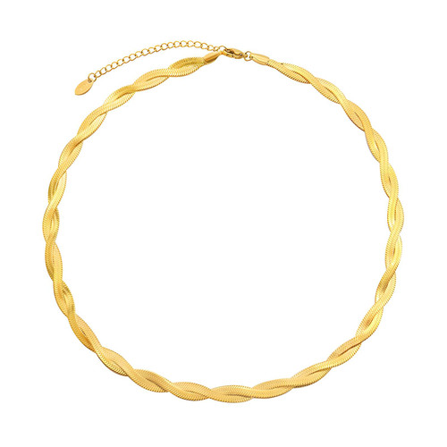 Fia Fine Chain Necklace – Gold