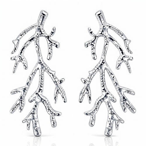 Celeste Celestial Statement Earrings – Silver