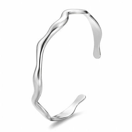Eva Bangle Bracelet – Silver