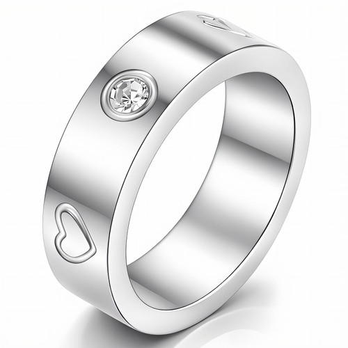 Jasmine Heart Ring – Silver