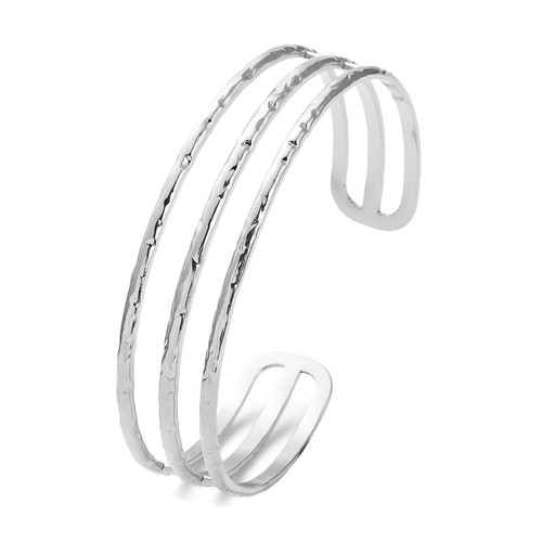 Gabrielle Bangle Bracelet – Silver