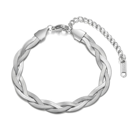 Elena Chain Bracelet – Silver