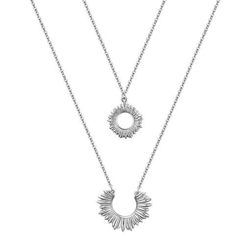 Vera Layered Necklace – Silver